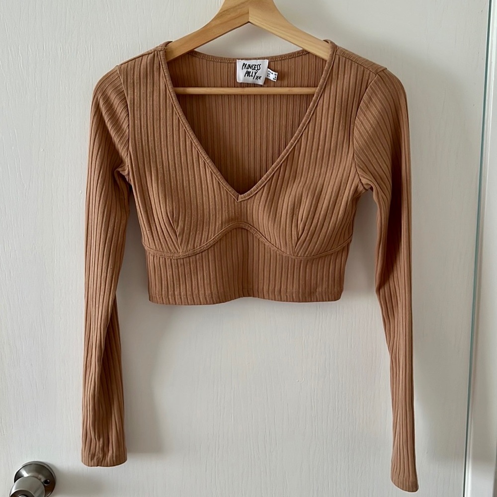 Princess Polly Crop Long Sleeve Top